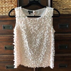 Talbots pink 100% silk sleeveless blouse in size 2P
